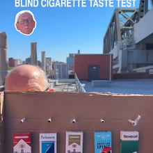 Blind cigarette taste test