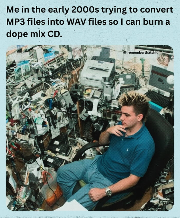 Converting mp3 to wav for that mix CD was a whole journey