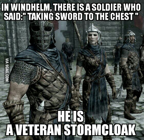 Damn you stormcloaks - 9GAG