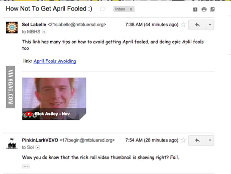 got Rickrolled!!! - 9GAG