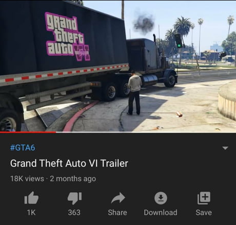 Grand Theft Auto 6 Trailer 9gag