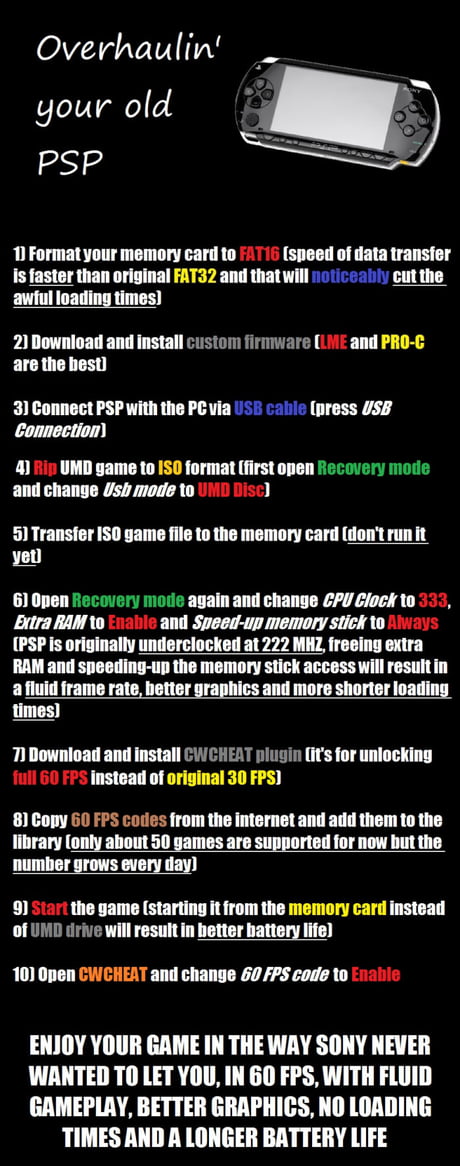 For Those That Still Have Their Psp And Want To Tinker Around With It 9gag