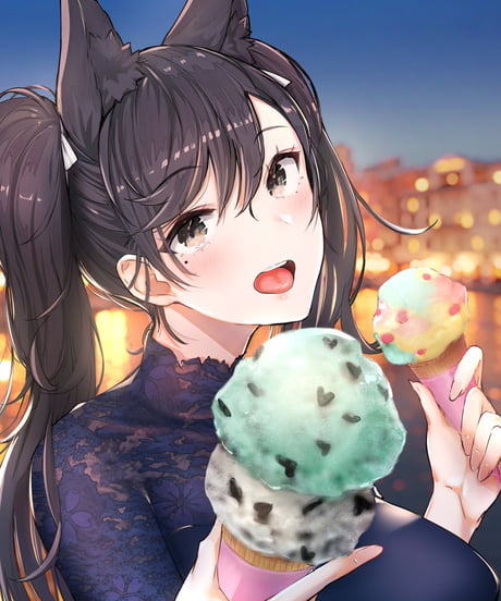 Atago giving you an ice cream - 9GAG