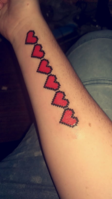 Just got this tattoo yesterday, one heart for each liver cancer operation  I've had! Going in for a 7th operation tomorrow wish me luck - 9GAG