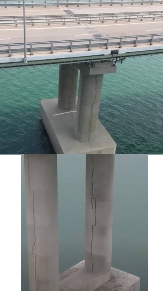 I May Be Not An Expert But Pylons On Kerch Bridge Doesn T Look Solid Right Now Gag