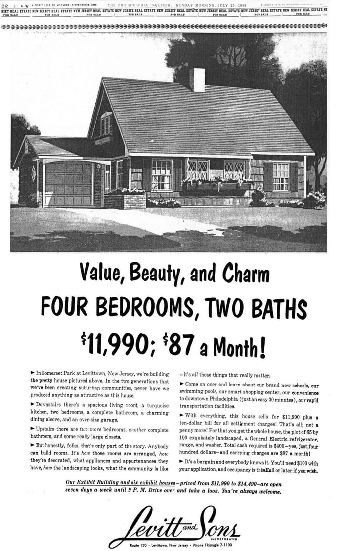 The Cost of this 4 Bedroom House in 1958. 9GAG