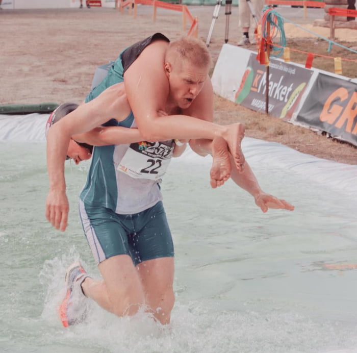 There's a sport in Finland called "wife carrying" where you carry your partner through a track with obstacles. The winner gets his wifes weight in beer.