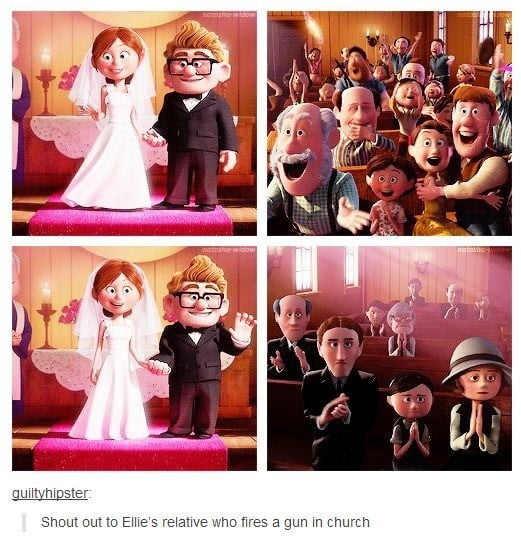 Carls relatives were miserable bastards. Ellie was truly the light of his life.
