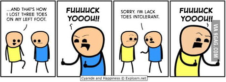 Lack Toes Intolerant 9gag