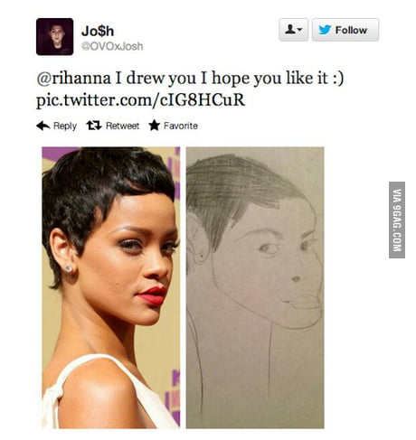 Drawing Rihanna Fail 9gag