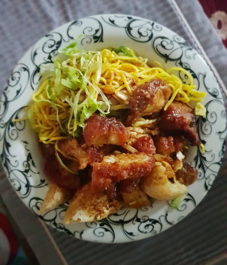 Mee Rojak Ayam Chicken Noodle Salad In Peanut Sauce 9gag