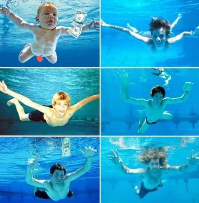 When being on the cover of Nirvana's album traumatized you so much as a child that you recreated the scene multiple times before deciding to finally sue the band.