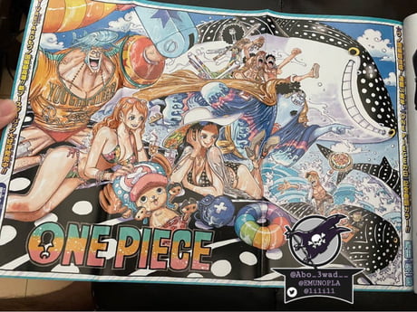 Chapter 1019 Color Spread For A Minute I Thought Oda Was Nodding To The Zoro Lost Meme And Left Him Out 9gag