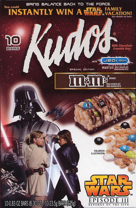 Who Here Remembers Star Wars Episode Iii Revenge Of The Sith Kudos Granola Bars Stuff Like This Makes Me Miss The Mid 00 S Era Of Cinema 9gag