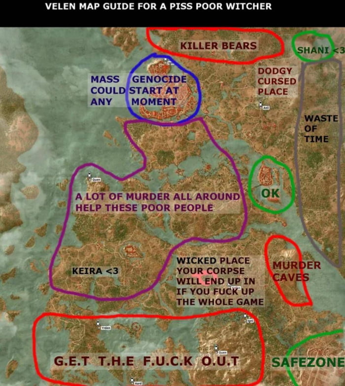 Witcher 3 map guide - 9GAG