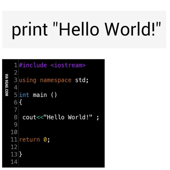 Programmers will understand Python vs C++ - 9GAG