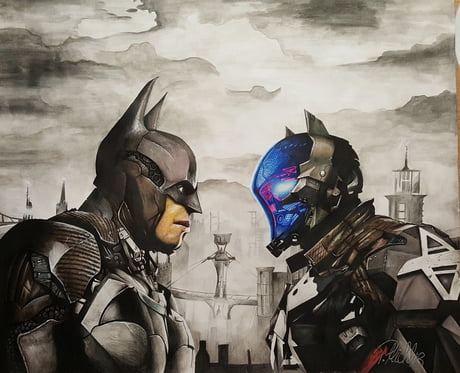 Just fin drawing the original wallpaper batman arkham knight - 9GAG