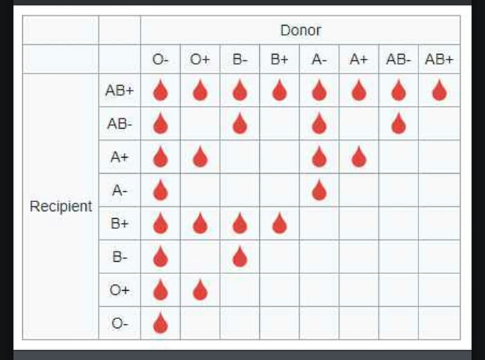 Универсальные доноры и реципиенты крови