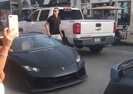 Guy Jumps On His Lambo Windshield To Show Off, Breaks It - 9GAG