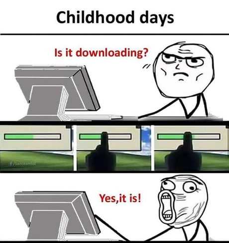Those days of installing games/softwares... You don't know whether the  setup will be completed or some. dll error will throw up.... - 9GAG