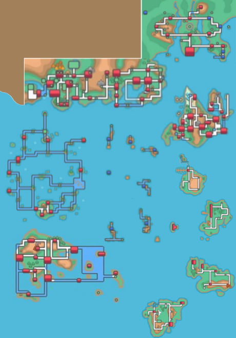 World Map For Pokemon Rpg Concept 9gag