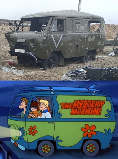 Russian Scooby-Doo Van Eliminated - 9GAG