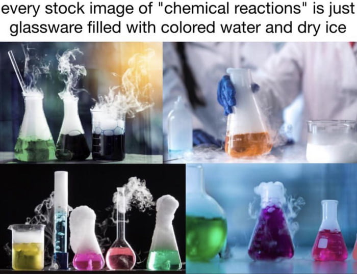 Stock images of “Chemical Reaction” is just glassware filled with