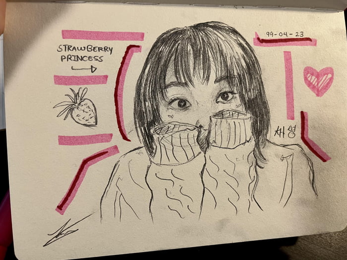 Photo : First chaeyoung sketch :)