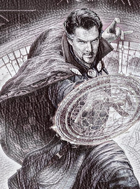 Sketch Doctor Strange / Marvels / Infinity war — Steemit-sonthuy.vn