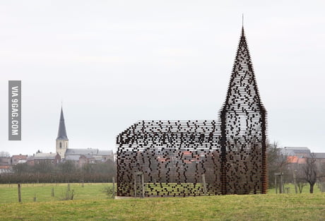 The Transparent Church In Borgloon Belgium I Wonder How It Looks Inside 9gag