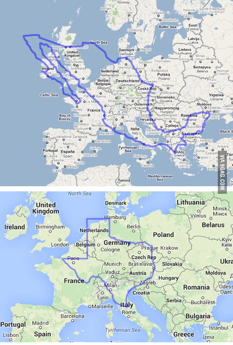 Size comparison between the US and the 'The Crew' map - 9GAG