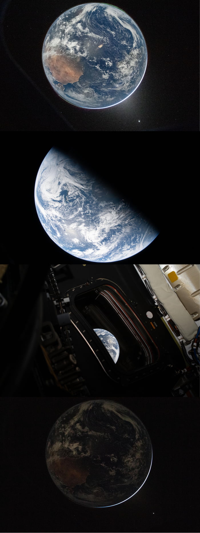 First pictures of Earth from Artemis II