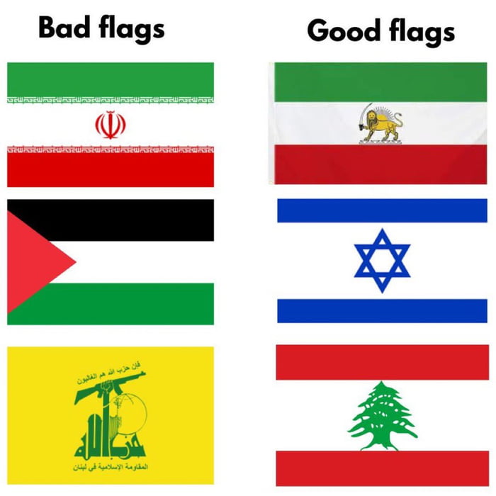 Know the difference between Good and Bad flags - 9GAG