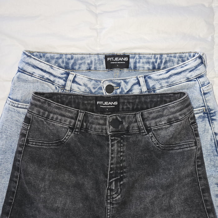 Lot De 2 Jeans Garçon Taille 10 - Coupe Slim, Stretch, Couleur Gris Foncé, Occasion Très Bon état