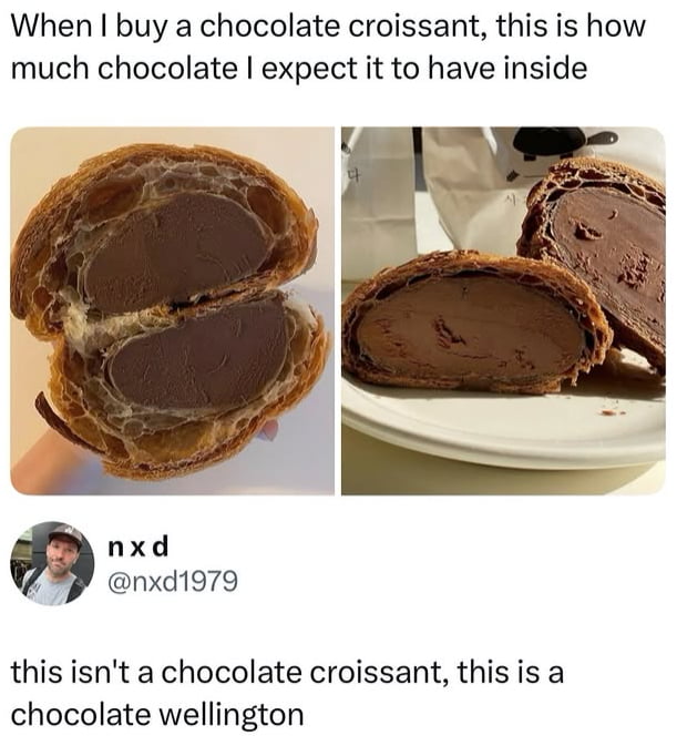 Now this is a chocolate croissant