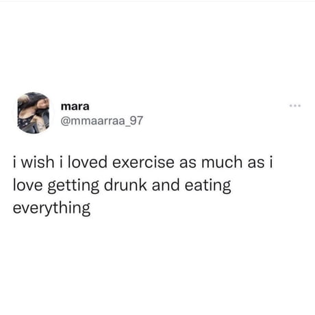 The eternal struggle between fitness and fun.