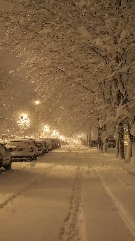 I miss walking home under the falling snow..