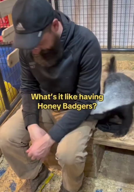 That dude must be some sort of God... No normal person would cuddle like that with a tactical nuclear Weasel